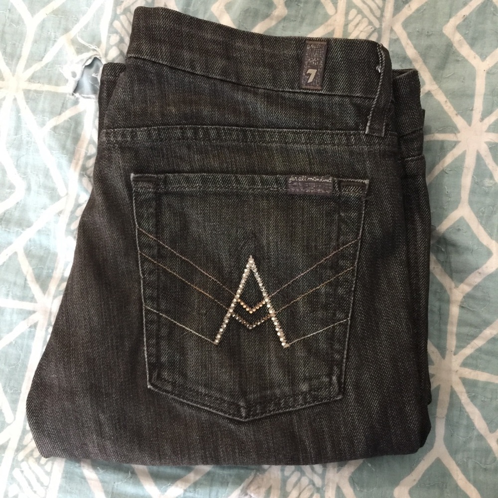 7 FAM RARE A Pocket Bootcut 31W 34L